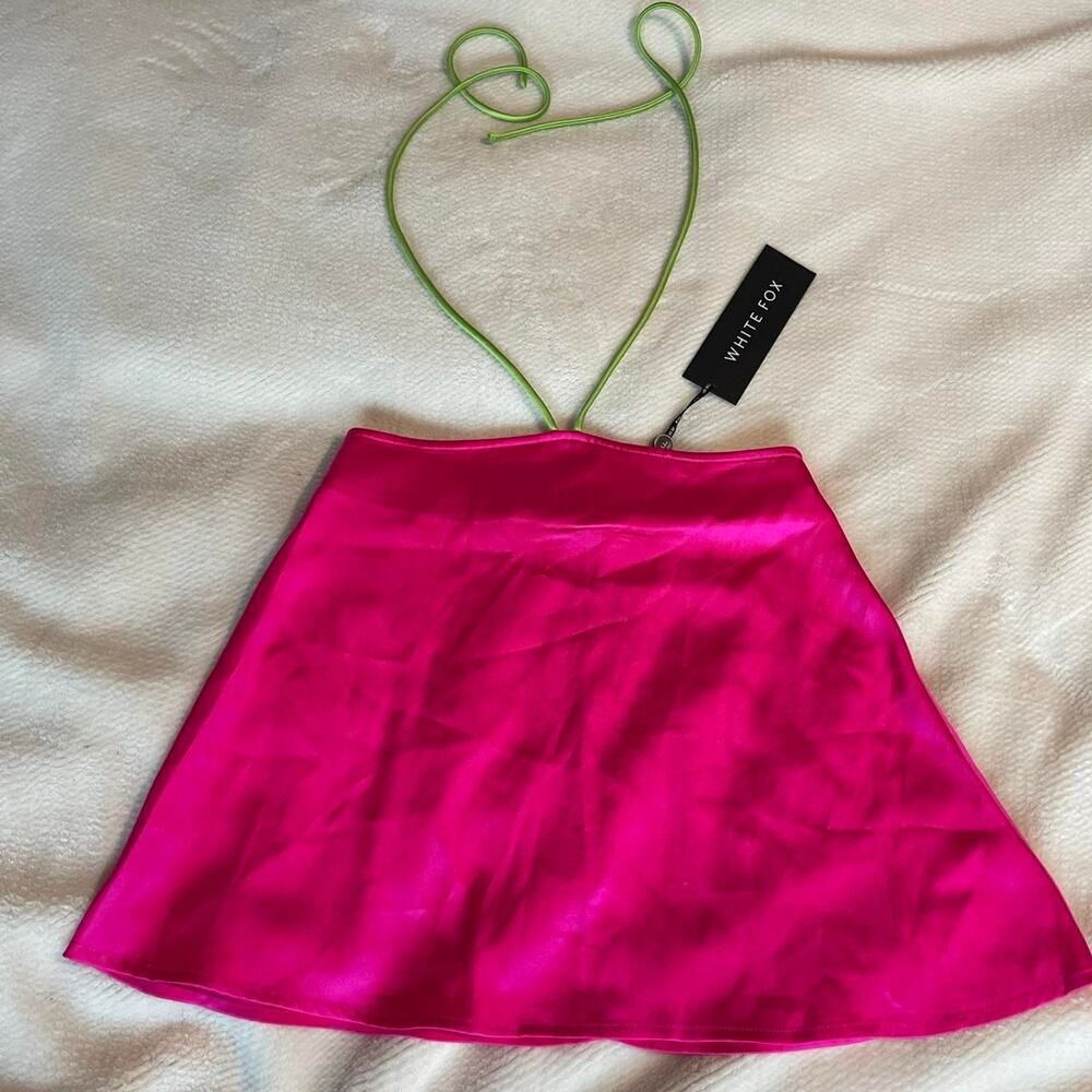 White fox boutique mini skirt